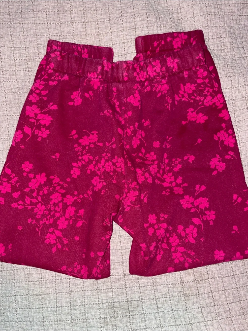 GAP Girls' Magenta Floral Leggings